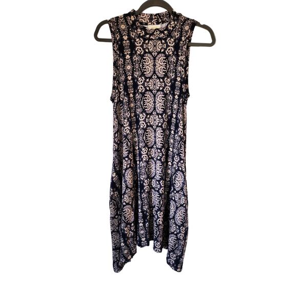 New Anthropologie Maeve Lilt Swing Dress $118 Size Small Navy Blue Marine Rare - Picture 2 of 8